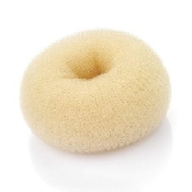 Beaute Galleria Hair Donut Bun Maker Ring Style Mesh Chignon Ballet Sock Bun (Large, Beige)