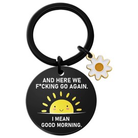 Davrock Funny Gifts Best Christmas White Elephant Gifts Birthday Gifts for Women Best Friend Keychain Gifts Ideas for Coworkers Boss Employees Keychain Christmas Gift Funny Coworker Gifts