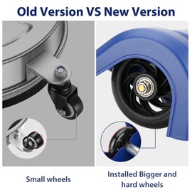 15" Pressure Washer Surface Cleaner - Stainless Steel Surface Cleaner for Pressure Washer Accessories for Concrete, Sidewalk, Driveway, Patio - 1/4” Quick Plug, 2 Extension Wands, 4000 PSI Max