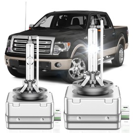 SENROBO Fit for Ford 2013 2014 F150 2013-2019 Flex Edge Escape Titanium D3S HID Headlight Bulbs, 350% Brightness, High Low Beam Xenon Light Bulb, 6000K Cool White, Plug and Play, Pack of 2