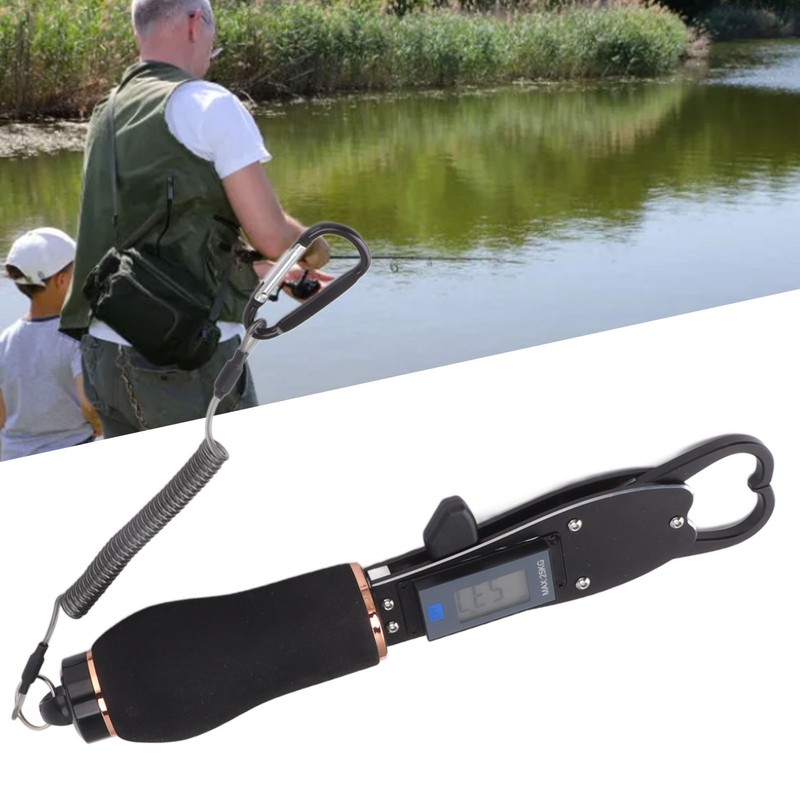 Fish Gripper with Digital Scale Up to 55lb/25kg Loading Capacity