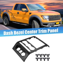 X AUTOHAUX Dash Radio Bezel Center Dashboard Trim Panel Cover for Ford F150 2004 2005 2006 2007 2008 4L3Z-1504302-AAA Dash Radio Climate Bezel Center Trim Panel
