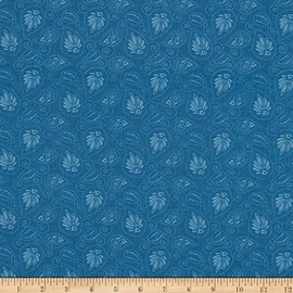 Wilmington Denim Jacket Paisley Dark Denim, Fabric by The Yard