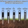 Gosknor 2pcs Golf Tee Height Adjuster, 6 Settings Precision Adjustable