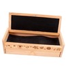 TEHAUX Double Layer Wooden Pencil Box Multifunctional Storage Case for