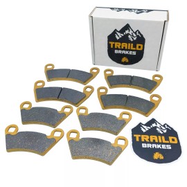 Traild Polaris RZR XP 900 Ceramic Brake Pad Set 2011, 2012, 2013 Front & Rear
