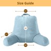 Sasttie Reading Pillow for Bed, Velvet Back Support Pillow for