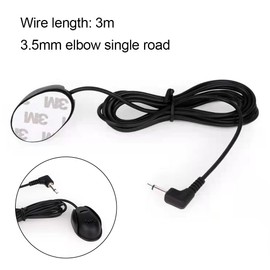 Cerioll Car Microphone, Car Radio Microphone, Car Microphone 3.5 mm, 3 M External Microphone for Radio, Mini 3.5 mm External Microphone, Radio Microphone for Car Radio, Mini Car Microphone 3.5 mm for
