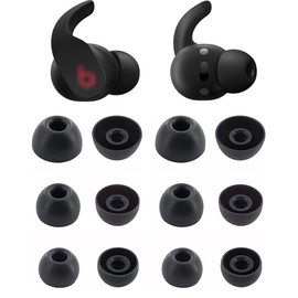 BLUEWALL Eartips Compatible with Beats Fit Pro Earbuds, S/M/L 3 Sizes Soft Silicone Earbuds Tips Replacement Eartips Compatible with Beats Fit Pro 6 Pairs Black