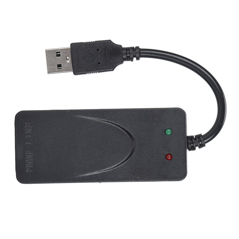 USB 56K External Dial Up Fax Data Modem Dual RJ11