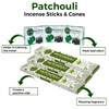 Patchouli Incense Sticks & Incense Cones Combo Pack - 60