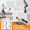Vibration Plate Exercise Machine Poster, Versatile Workout Options Guidance &