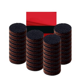 Furniture Protection Pad, Natural Rubber Scratch/Soundproofing Round Felt Pad, Anti-Slip Pad Anti-Slip Rubber (0.8 inches (2 cm), 32 Pcs/Round Shape