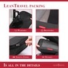 LeanTravel Compression Packing Cubes for Travel Organizers with Double Zipper