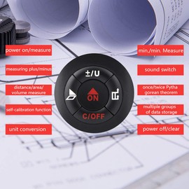 Laser Rangefinder, JQ40 Digital Portable Mini Laser Distance Range, Volume Meter, Portable Rangefinder 40M