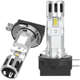 CHOPDARK H11B LED Bulbs Fog Lamp 50W 6500k White Plug and Play Fan Cooling for Kia Hyundai ‎Fiesta Corsa 2pcs