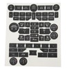 Car Interior Button Repair Decal Set Door Lock Button Decals