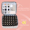 Uross Nail Polish Organizer Bag Holds 42 Bottles Nail Polish
