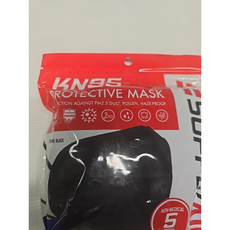 kn95 SupplyAID 5-Pack KN95 Protective Face CE/ECM Certified GB2626 Standard