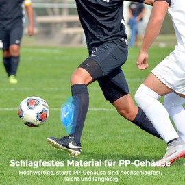 Smilfree Shin Pads Children's Football Mini: Comfortable Shin Pads Football Men - Shin Pads Small for Boys Girls Boys Players Football Games (Blue, S)