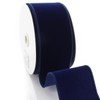 2.5" Wired Suede Velvet Ribbon – Soft Velvet Fabric with