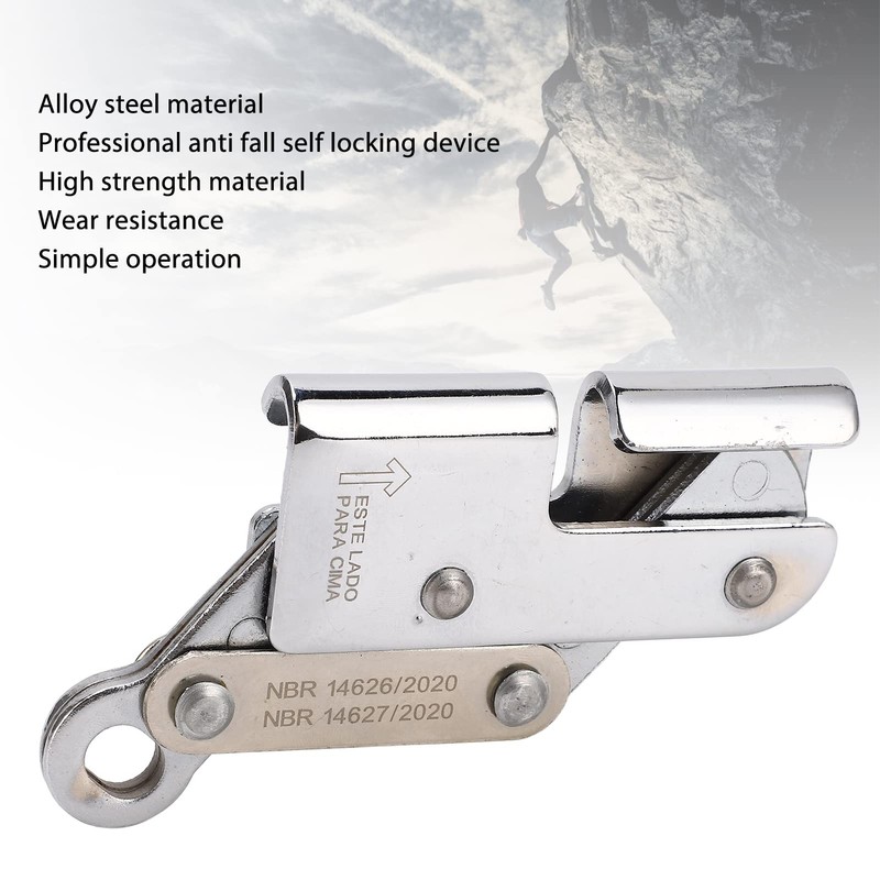 Self Locking Rope Grab Alloy Steel Strong Bearing Capacity for
