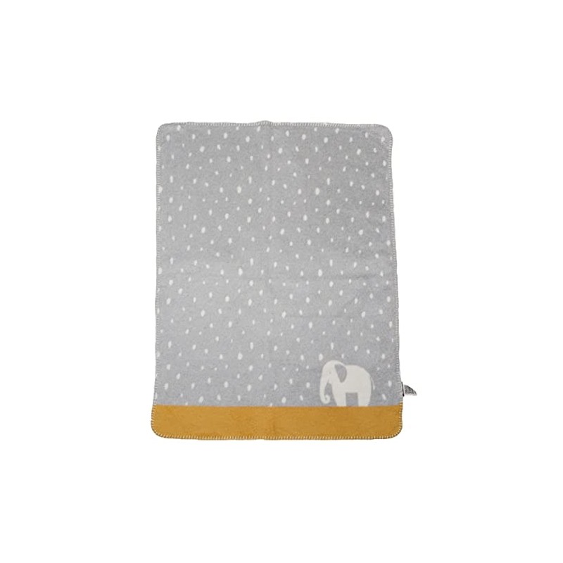 David Fussenegger Mila Baby Blanket Elephant in Rain 75 x