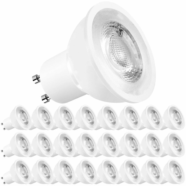 Luxrite MR16 LED Bulb GU10 5000K 500lm 120V Enclosed Fixture