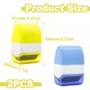 Pack of 2 Data Protection Roll Stamps, Addresses Blackening, Data