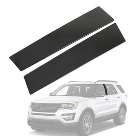 B Pillar Molding Trim Without Keypad 926-448 926-449 Front Driver and Passenger Side Door Applique Replacement for Ford Explorer 2011-2016 Gloss Black BB5Z-7820555-BB BB5Z-7820554-AB BB5Z7820554AC