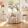 Garden 4 you Small Side Table, Glass End Table Set
