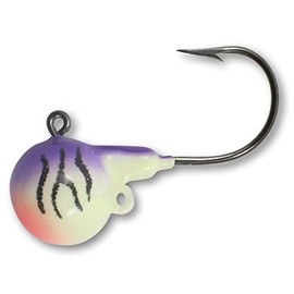 Northland Fire-Ball Jig - 1/2Oz - 3/Card - Uv Purple Tiger