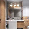 HAHZT Bathroom Vanity Light Fixtures: Brushed Nickel 3-Light Mid Century