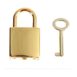 HUAXIUZH 2pcs Vintage Old Antique Style Mini Archaize Padlocks Key Lock with Key for Jewelry Box Storage Box Diary Book(Gold)