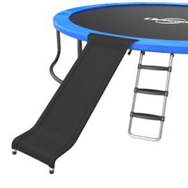 deomod Deomod Trampoline Ladder Slide Kit, Trampoline Universal 3 Steps Wide Ladder & Buffer Slide, Universal Ladder Slide for 10ft 12ft 14ft 15ft 16ft Trampoline, Easy to Climb and Slide for Children/Kids