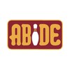 ABIDE Embroidered Bowling Pin Maroon and Golden Yellow Iron-On Patch