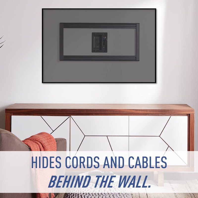 Legrand On-Q HT2102BKV1 Hardwired In Wall Cable Management Kit, TV