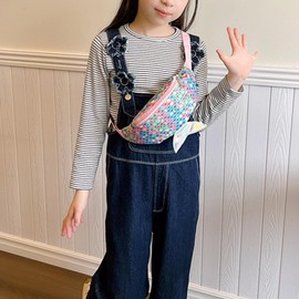 Cute Mermaid Tail Kids Fanny Pack Waist Bag for Toddler Girls Boys Small Crossbody Sling Bag Belt Bag