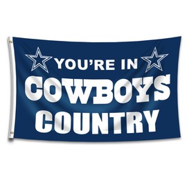 Cowboy Country Flag Indoor Outdoor Banner Double Sided Flag (3x5feet, Polyster,HD Printing) for Garage Man Cave College Dorm Decor Wall Decoration with Brass Grommets