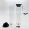 Unbranded 100X 40ml Glass Bottles Vials Jars Test Tubes W/