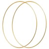 2 Pack 16inch Large Metal Floral Hoop Wreath Macrame Gold