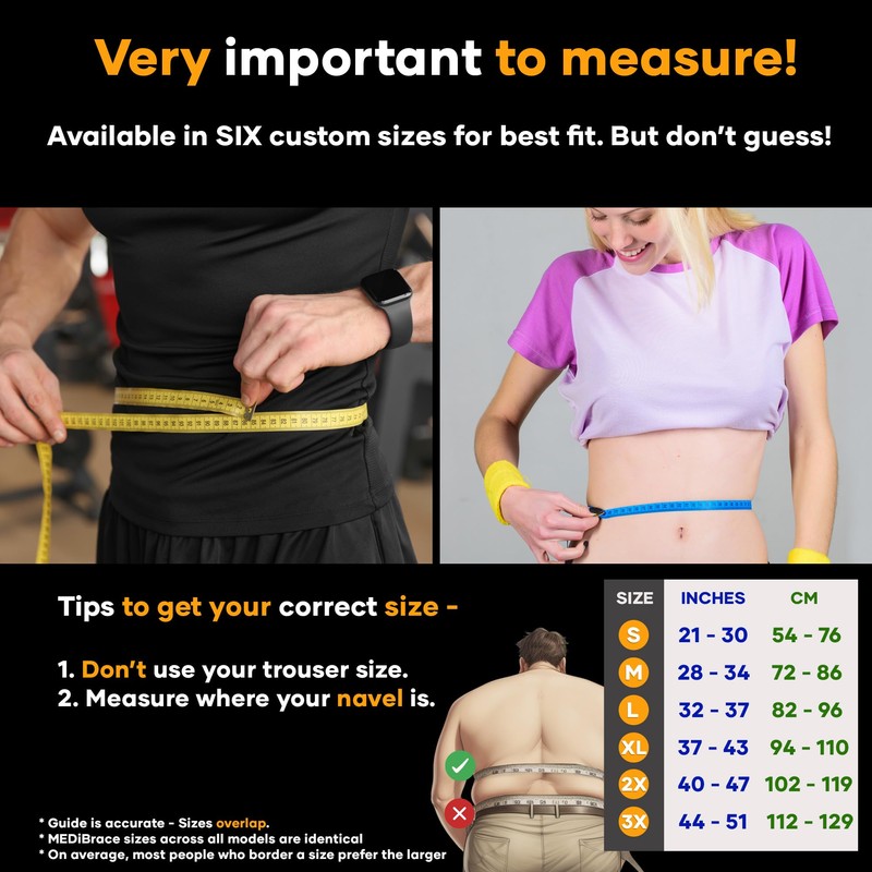 MEDiBrace Plus Personal Ergonomic Back Support Belt Small