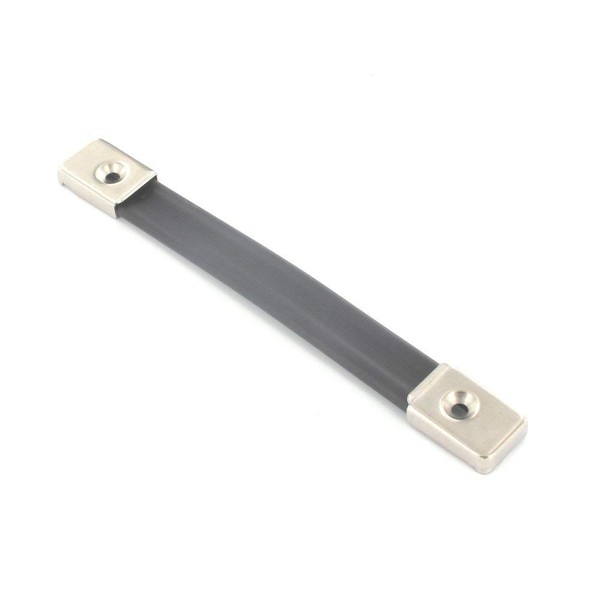 175mm Nickel Plated Flat Black Plastic Replacement Case Handle