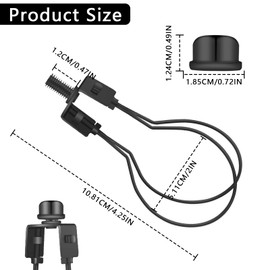 Lamp Shade Light Bulb Clip Adapter, Clip on Lampshade Adapter Kit, Includes Finial and Lampshade Levellers, Keep Lamp Shade hardware in Place Spring Clip for Light Bulb (Black)
