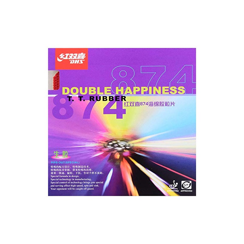 DHS Hurricane 8 - Goma rígida para tenis de mesa