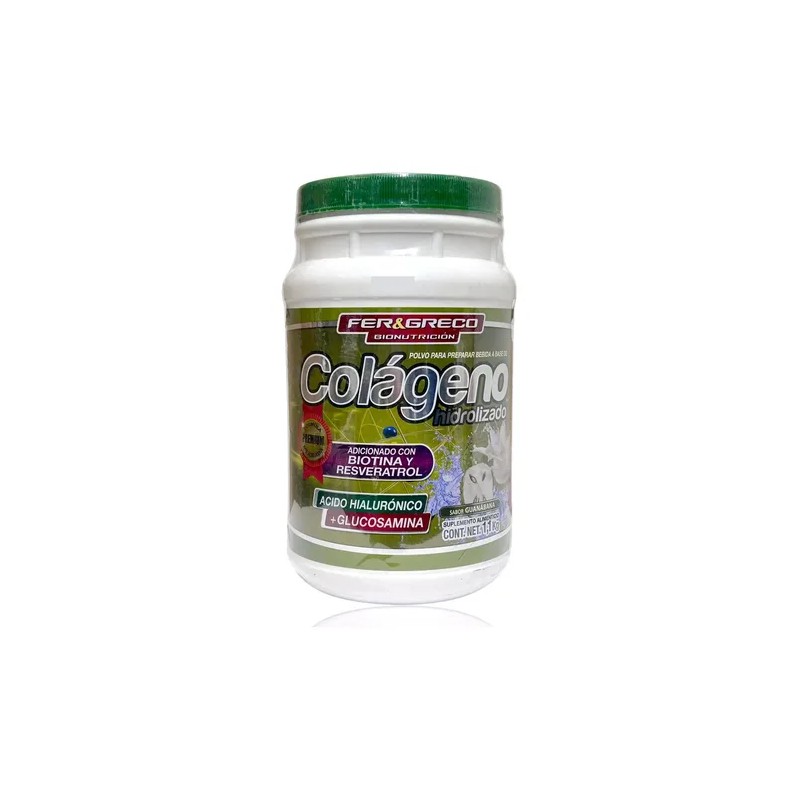 Colágeno Hidrolizado Glucosamina Biotina Guanabana 2 Pzs