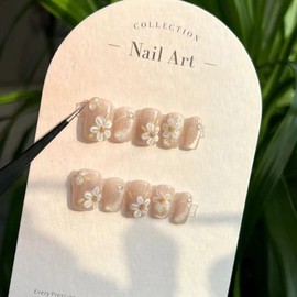 Hantyer Handmade Press On Nails 10pcs For Women(#200 ,S)