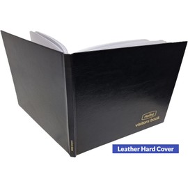 Holbé Visitors Record Book/Leather Hard Cover/72 sheets-144 pages/27 cm x 22 cm(10.65" x 8.65")