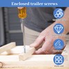 White Square Head Self Tapping Screws RV Trailer 8 X
