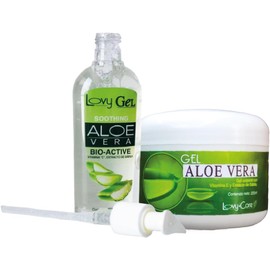 Lovy Care Duo Gel Corporal Aloe Vera con Vitamina E 225 ml + Gel Aloe Vera Bioactive Con vitamina C 250 ml Humectante- cicatrizante- Extracto de Sabila